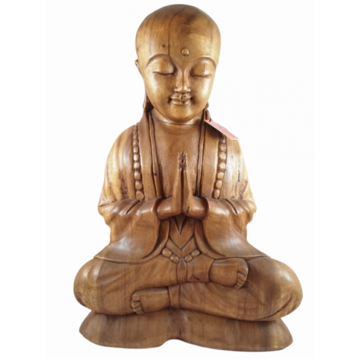 Ahşap El Oyması Monk 40 Cm -55181-