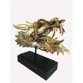 Bronz Dragon Başı 30 Cm -55096-