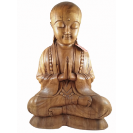 Ahşap El Oyması Monk 40 Cm -55181-