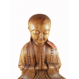 Ahşap El Oyması Monk 40 Cm -55181-